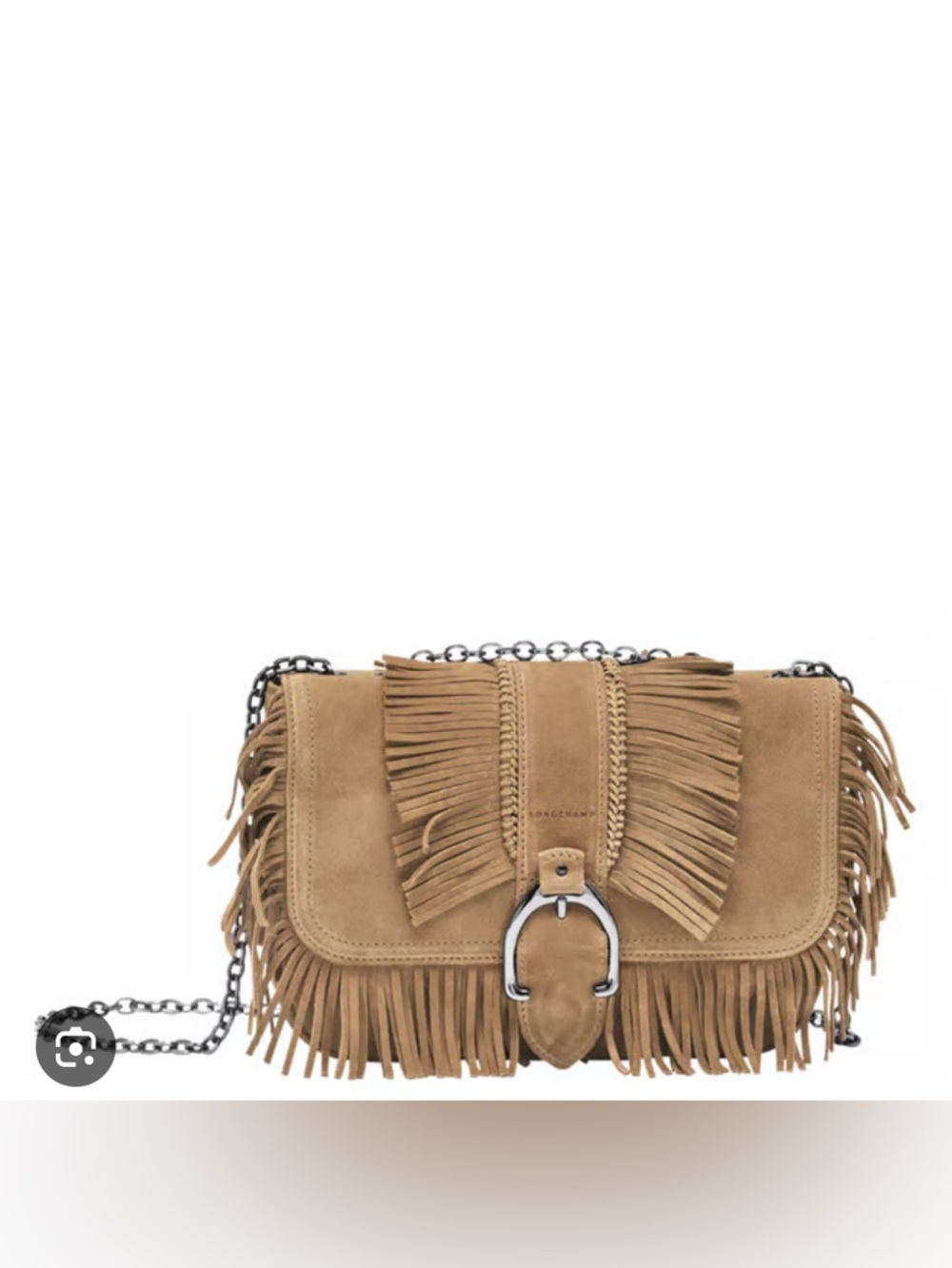 Longchamp Suede Amazone Crossbody